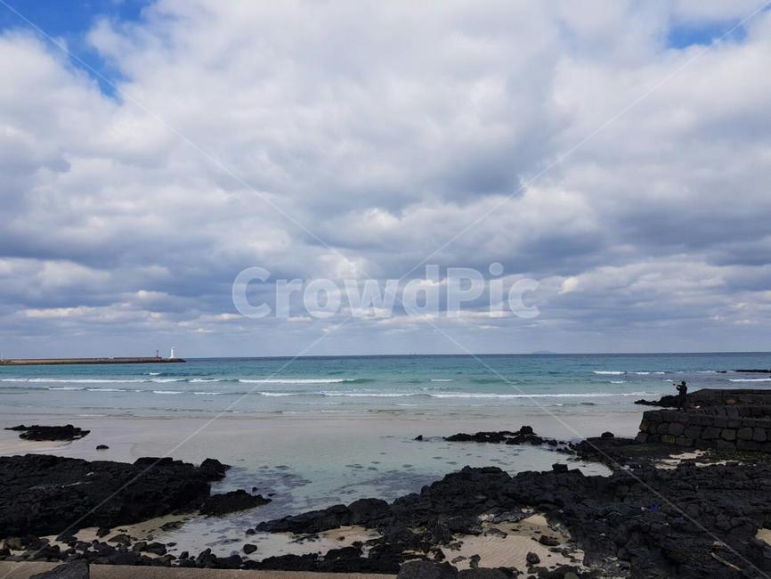 바다,구름,하늘,파도,바위,자연,풍경,nature,landscape,promontory,곶,sea,ocean,대양,outdoors,옥외,water,물