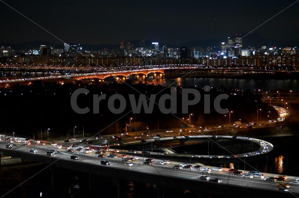 야경,응봉산,한강,성수대교,서울,도시,풍경,city,landscape,교통,교통수단,traffic,transportation,야경,밤,nightscape,night,road,도로,freeway,고속 도로