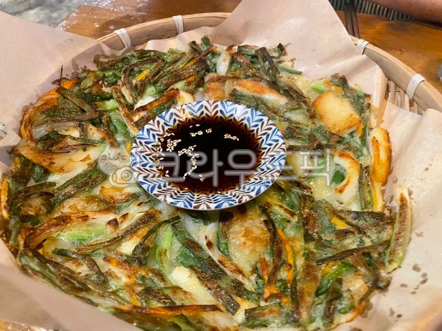 음식,파전,해물,전,간장,부침개,명절,먹방,맛집,초록