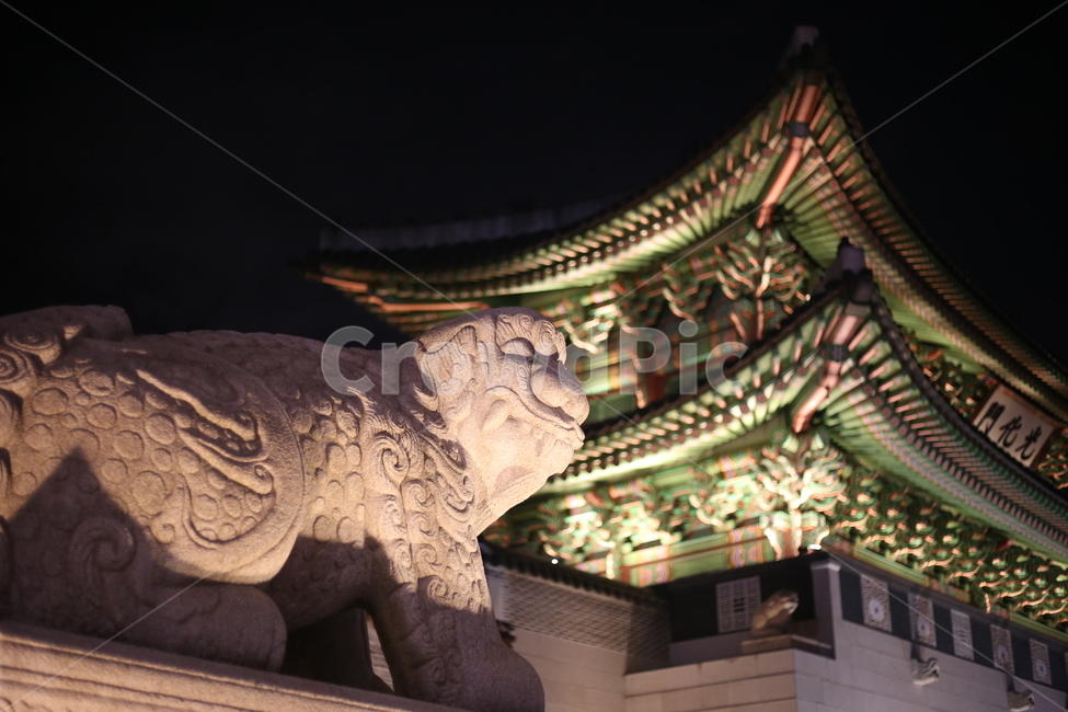 한국,대한민국,서울,광화문,해태,해태상