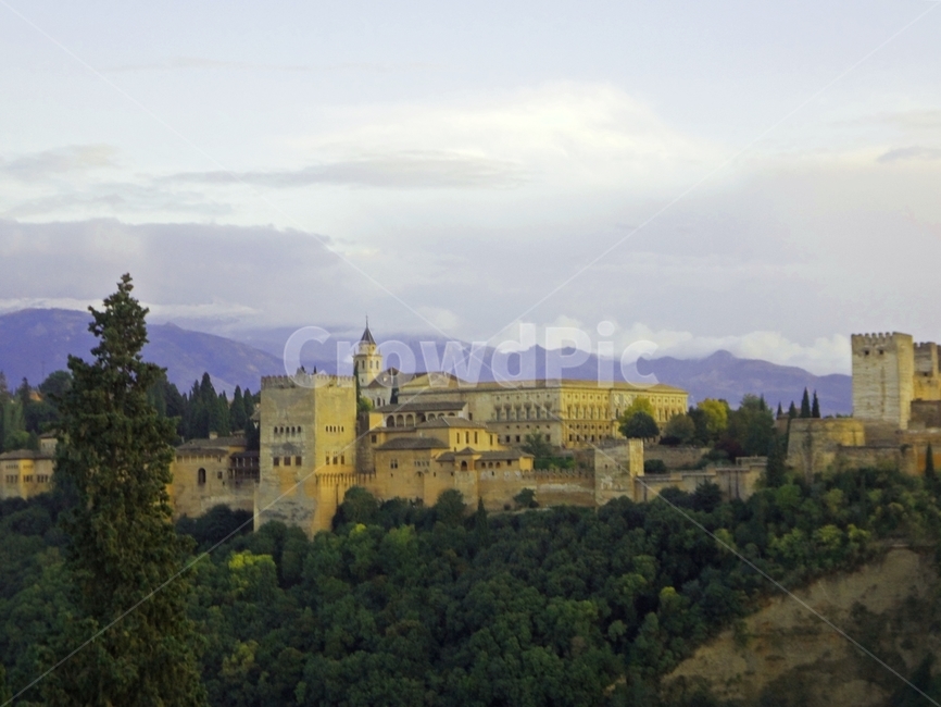 스페인,알함브라,궁전,그라나다,야경,유명한,안달루시아,역사,이슬람,spain,famous,alhambra,andalucia,history,evening,landscape,fortress,granada,건축물,architecture