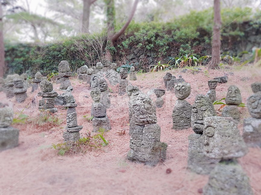제주도,돌,하르방,돌하르방,흙,현무암
