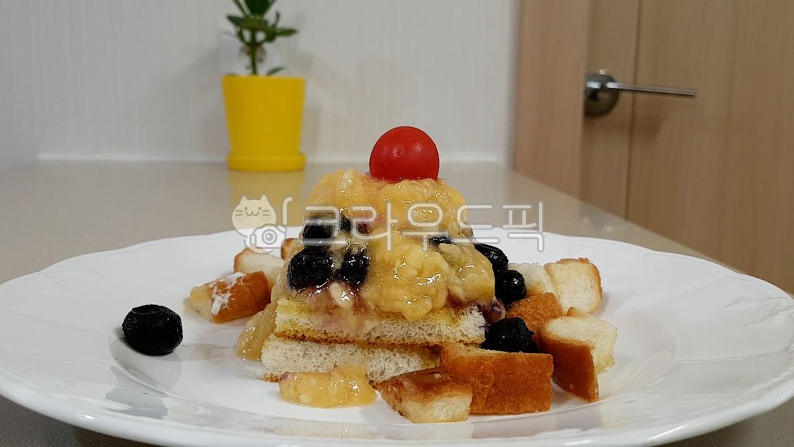 음식,간식,브런치,식빵간식,바나나소스간식,brunch