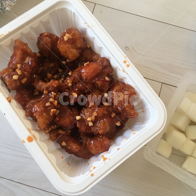 닭강정,배달음식,야식,음식,chicken,양념치킨