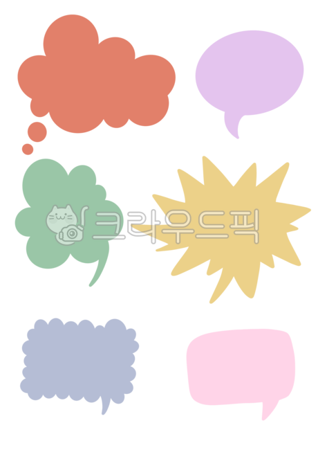 말풍선, 대화, 말, 의사소통, 생각, 사진,이미지,일러스트,캘리그라피 - Yoony작가