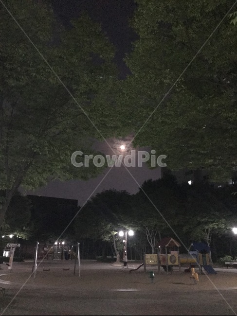 달,저녁,놀이터,달빛,하늘,밤하늘,night,sky,moon