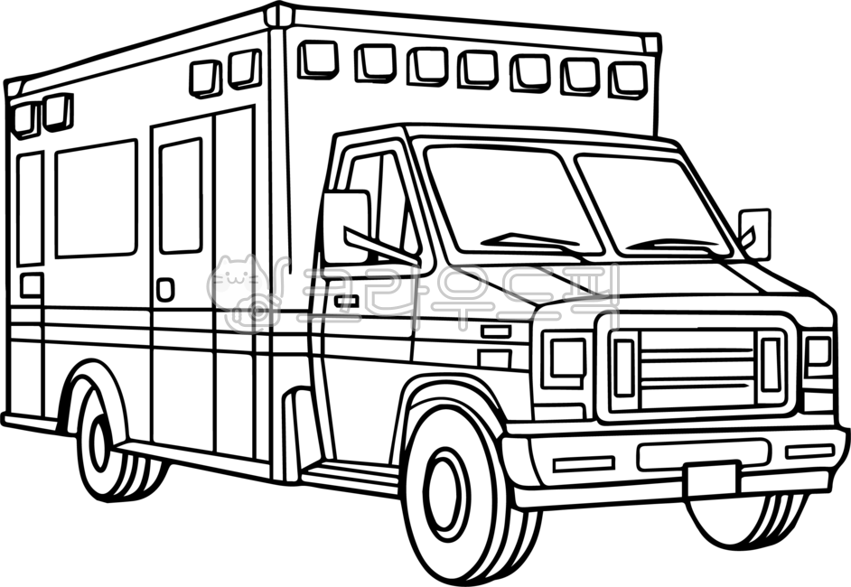 구급차,ambulance,앰뷸런스,엠뷸런스,119,119구급차,긴급차,흑백,일러스트,응급차,환자,환자이송,환자이송차,특수구급차,911,병원차,사이렌,싸이렌
