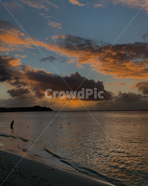 guam,괌,바다,sea,석양,sunset,하늘,구름,자연,nature