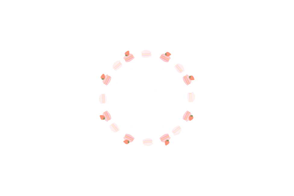 딸기,마카롱,디저트,리스,프레임,frame,액자,틀,배경,누끼,remove background