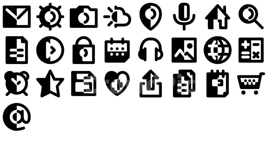ui,icon,스마트폰,아이콘,유아이,핸드폰,어플,흑백,면,그래픽,일러스트레이션,graphic,illustration,아이콘,icon