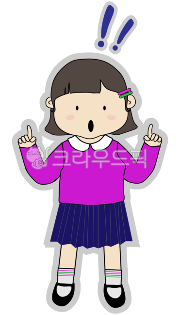 느낌표,깨달음,정답,생각,해결,기분,떠오른,이해,반응,감탄,중요,여자아이,여아,어린이