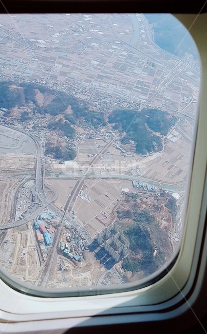 비행기,풍경,항공,창문,배경,자연