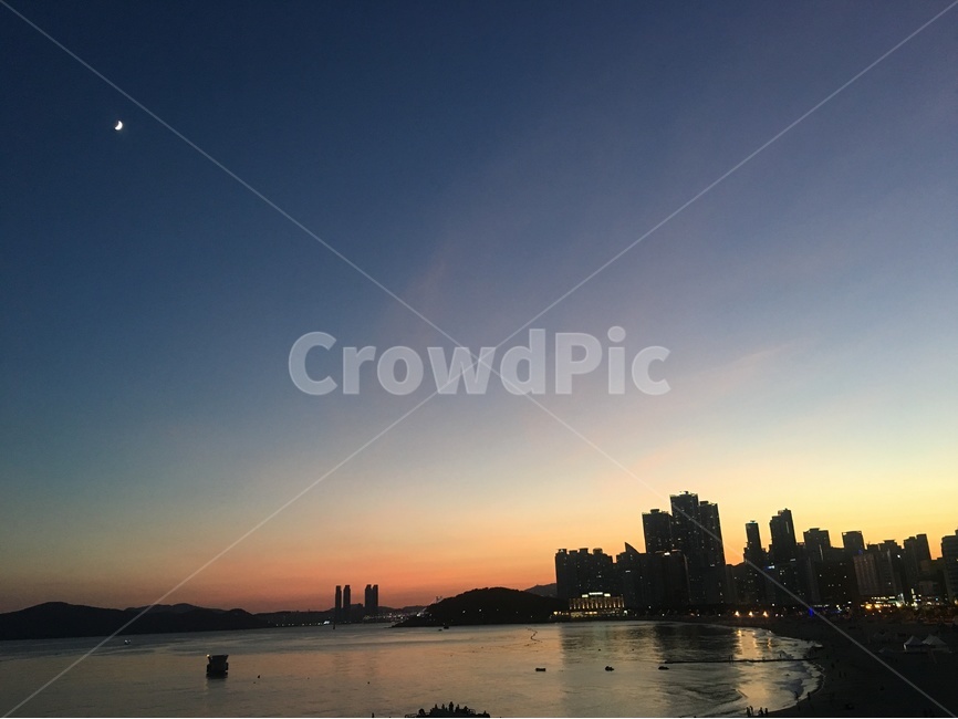 해운대,해질녘,야경,해수욕장,부산,야경,밤,풍경,nightscape,night,landscape,도시,city,한국도시풍경,한국도시경관,korea cityscape,nature,자연,outdoors,옥외