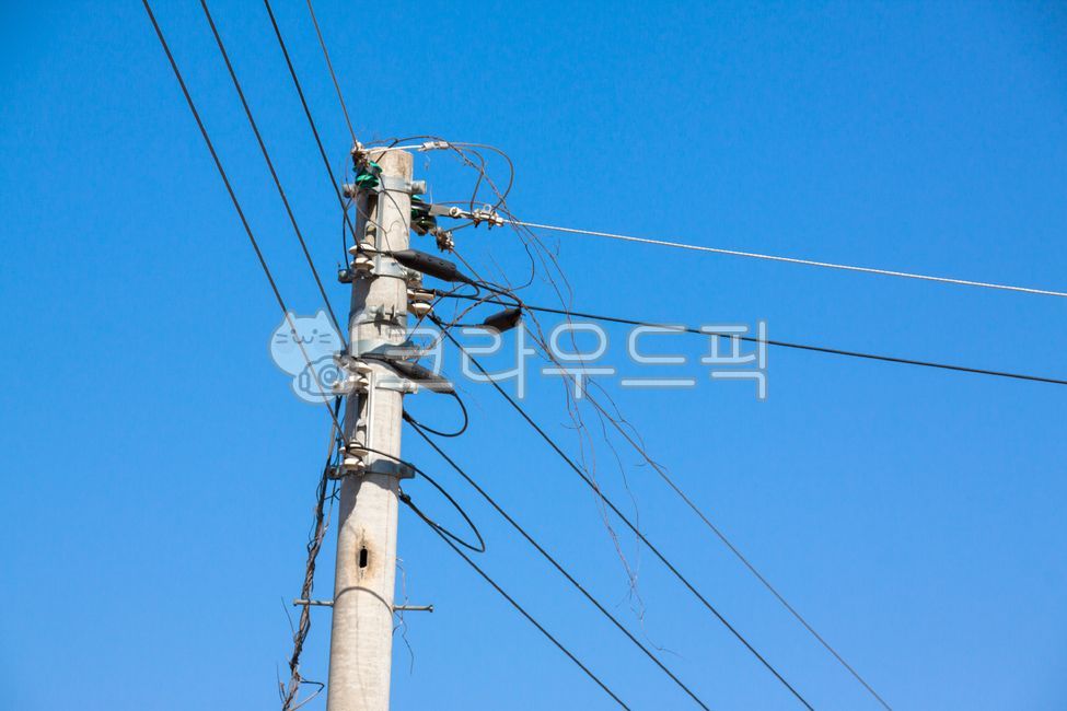 utilitypole, 전신주, cable, 케이블, 전봇대, 사진,이미지,일러스트,캘리그라피 - studio H작가