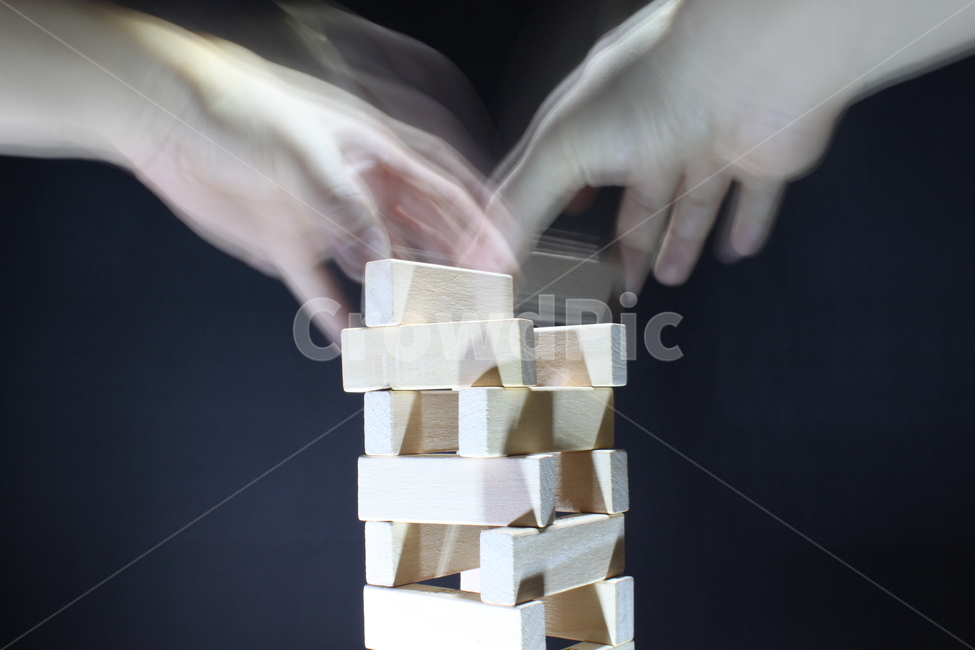 젠가,게임,손,잔상,블럭,나무,타워,빛,어둠