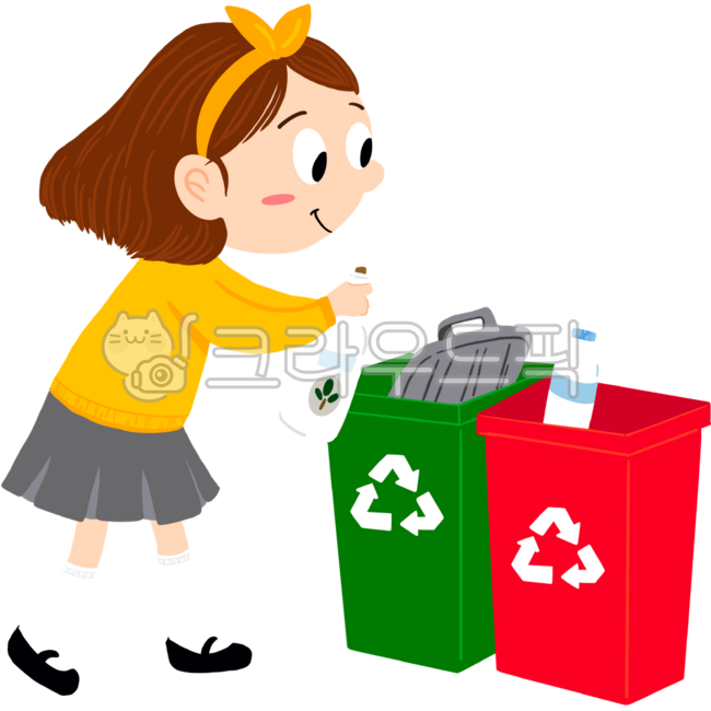 Recycling,waste separation,environmental protection,eco-friendly,eco,Earth,trash,waste,girl,child,children,education,practice,separate disposal,plastic,can,paper,glass,trash can,lifestyle