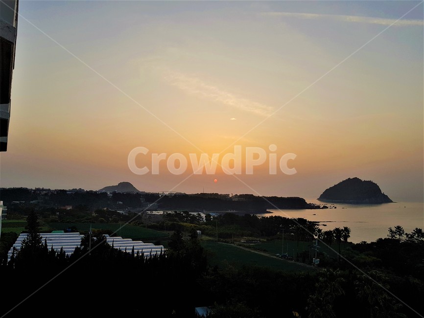 제주도,노을,오후,바다,풍경
