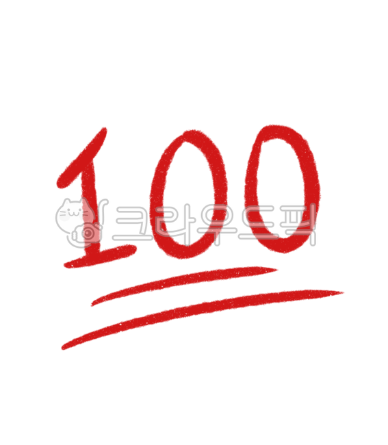 빨강, 빨간색, 색연필, 채점, 100점, 사진,이미지,일러스트,캘리그라피 - 라피디자인작가