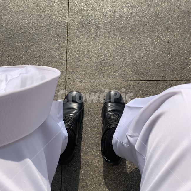 해군,구두,하얀색,해군정복,군복