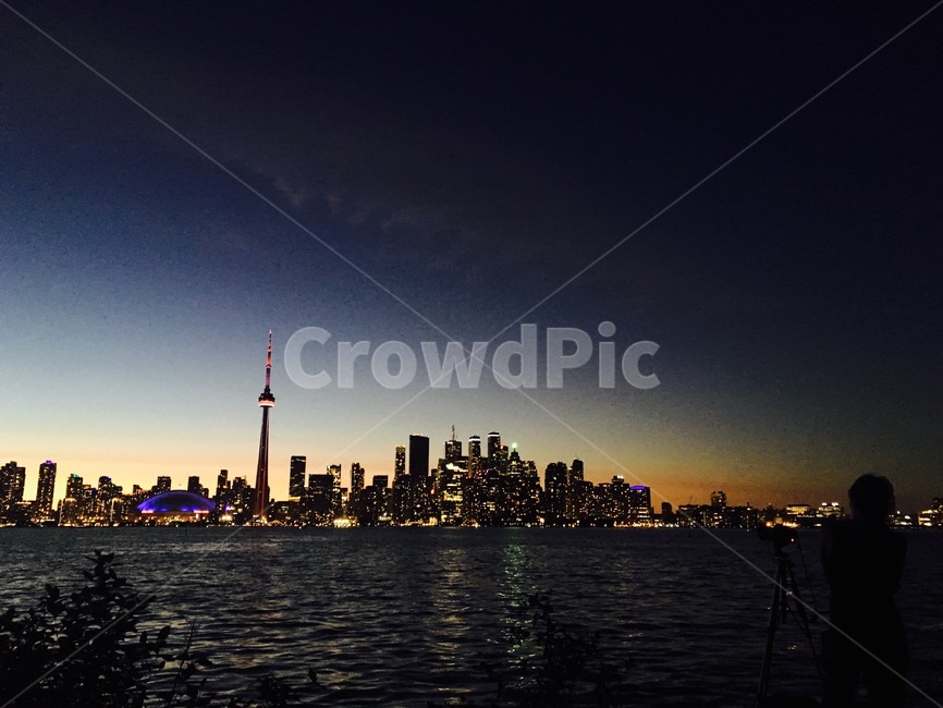 sunset,toronto,torontoisland,nightview,landscape,building,건물