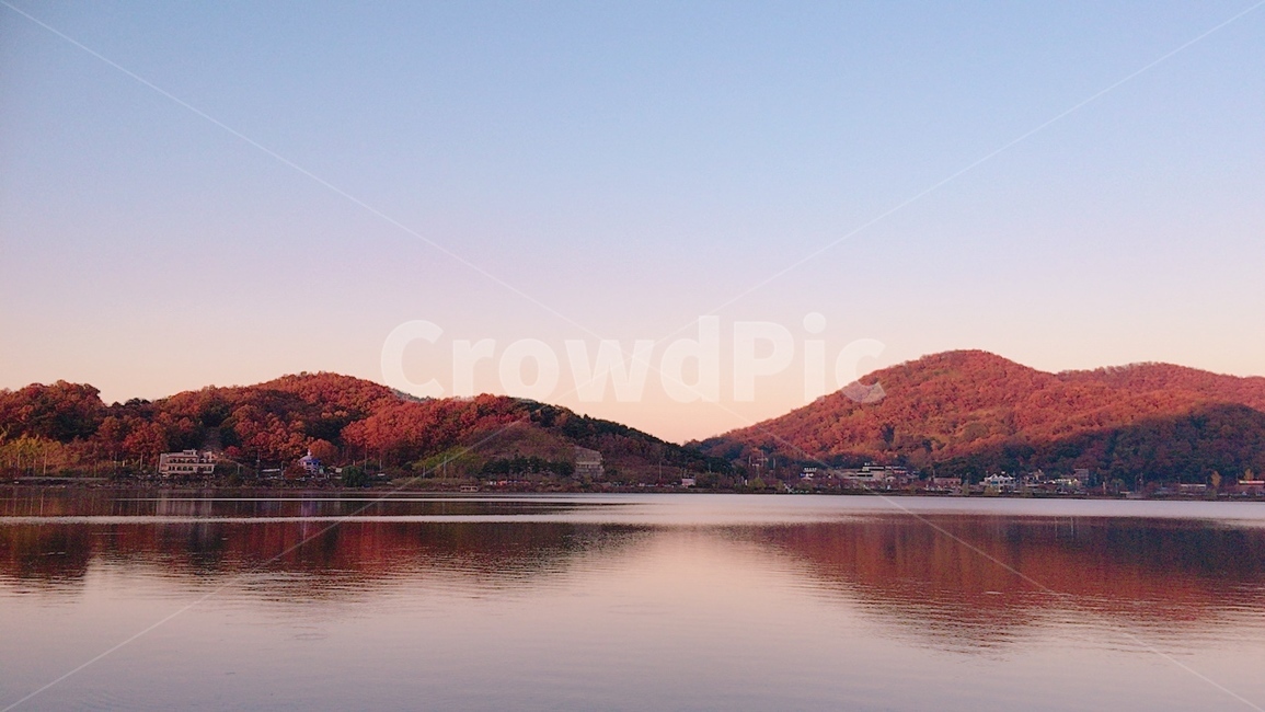 자연,노을,강가,산,저수지,고요함,힐링,휴식,자연,풍경,nature,landscape,water,물,outdoors,옥외