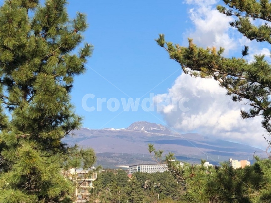 한라산,중문해수욕장,경치,구름,제주도,제주,정상,뷰,풍경