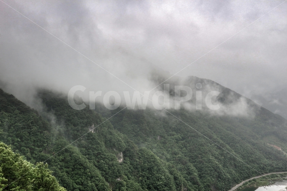 산,구름,안개,강원도,바람,자연,풍경,nature,landscape,weather,날씨,outdoors,옥외