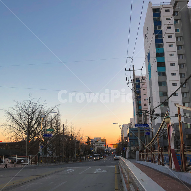 조치원,도로,road,일몰,sunset