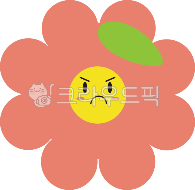 Flower character,cute character,emotion character,dissatisfaction,excitement,dissatisfied character,anger,emotion,emotion expression,expression emoticon,discomfort,complaint character,quarrel,angry,fight,protest,argument,complaint,annoya