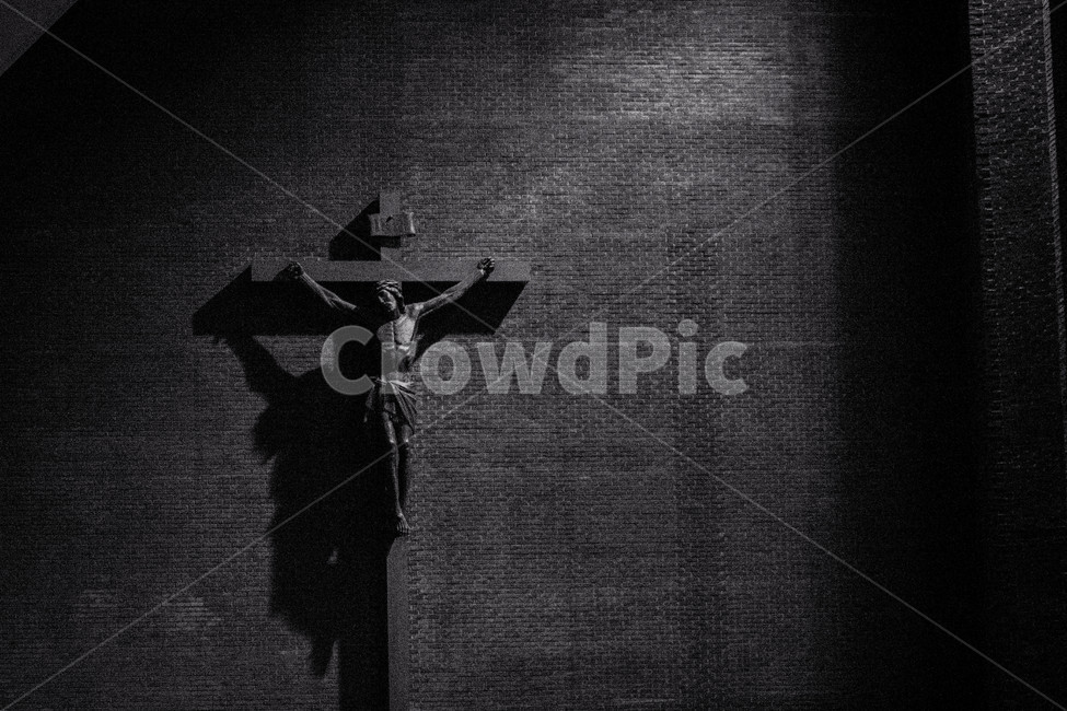 cross,십자가,예수,흑백,교회,성당