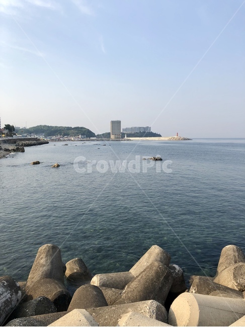 속초,방파제,바다,곶,water,물,promontory
