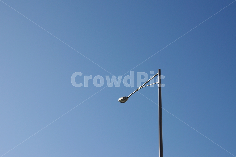 파란하늘,하늘,파란색,가로등,sky,blue