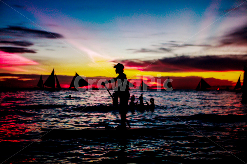 보라카이,썬셋,sunlight,sunset,풍경,햇살,일몰,석양휴양지,overseas,beach,sea,휴가,자연,여름,계절,summer,season,인물실루엣,사람실루엣,character silhouette,human silhouette,여행,휴가,traveling,vacation,trip,outdoors,옥외,water,물,person,사람,human,인간