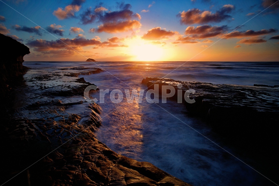 New Zealand,Beach,sunset,garnet,Auckland,Muriwai