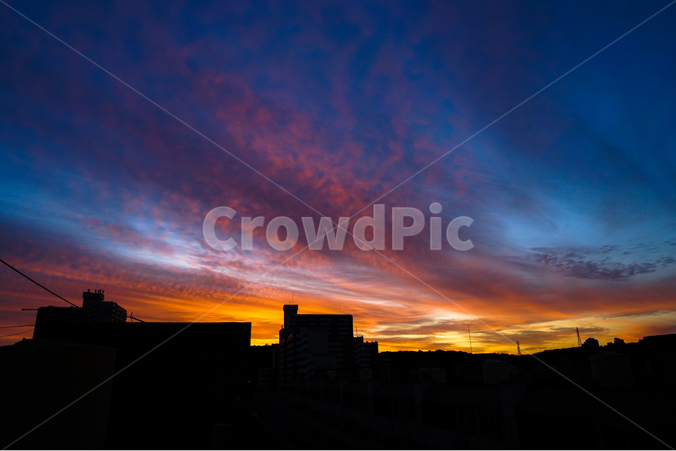 일출,여명,새벽,해돋이,풍경,하늘,구름,도시,풍경,city,landscape,실루엣,그림자,silhouette,shadow,nature,자연,outdoors,옥외,dawn,sunset,일몰,red sky,붉은 하늘,sky,dusk,황혼