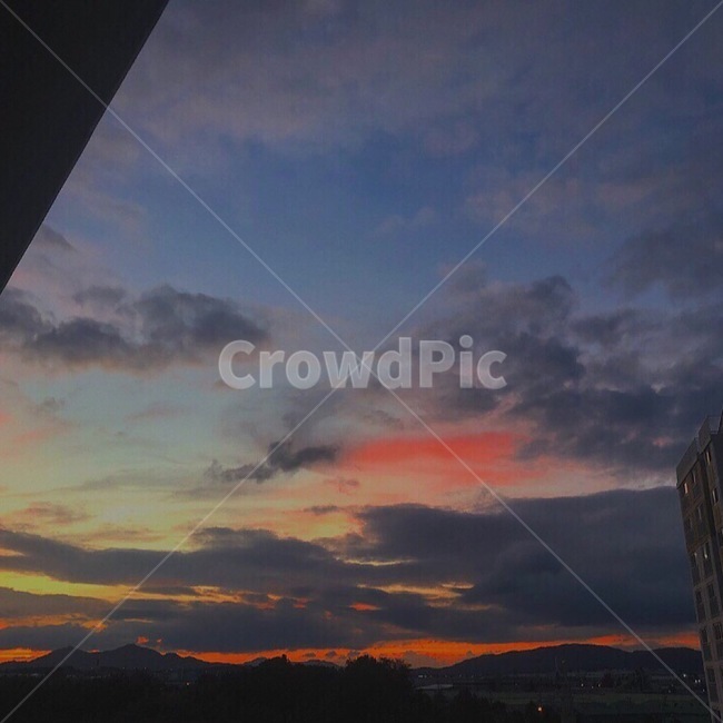 하늘,구름,노을,sky,cloud