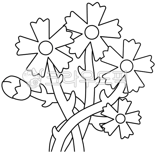 코스모스,가을,가을꽃,색칠,도안,가을도안,꽃도안,코스모스도안,코스모스색칠,색칠도안,코스모스테두리,가을꽃테두리,가을꽃도안,꽃일러스트,코스모스일러스트