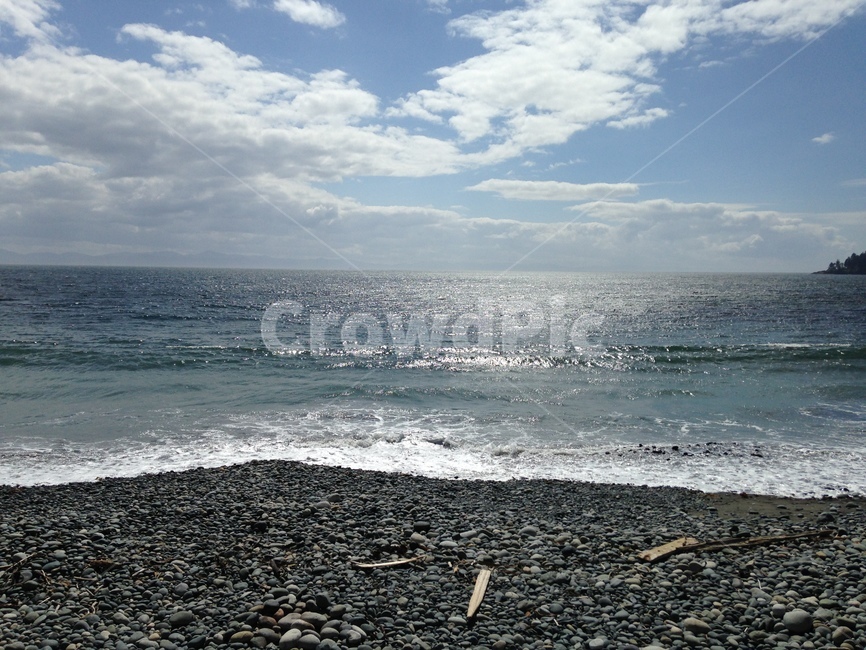 바다,하늘,파도,맑음,해변,캐나다,자갈,자연,풍경,sea,beach,감성,물,휴가,구름