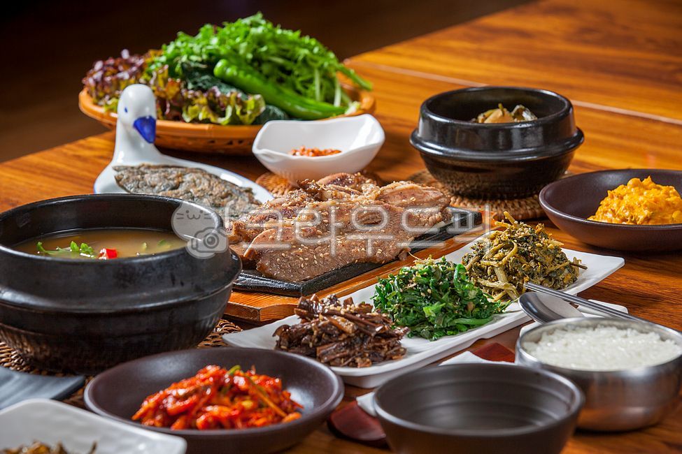 한정식, 한식, 건강식, 영양식, 쌈밥, 사진,이미지,일러스트,캘리그라피 - 미미스튜디오작가