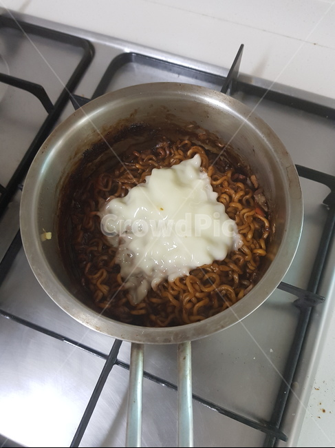 요리,짜장라면,치즈,인스턴트,1인분,면,음식,식재료,요리,food,cook,meal,dishes,food reserves