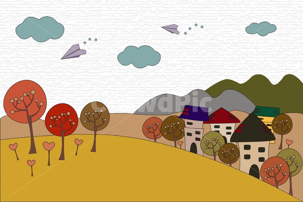 나무,단풍,은행,낙엽,집,풀,가을,스케치,일러스트,가을,계절,fall,autumn,season,그래픽,일러스트레이션,graphic,illustration