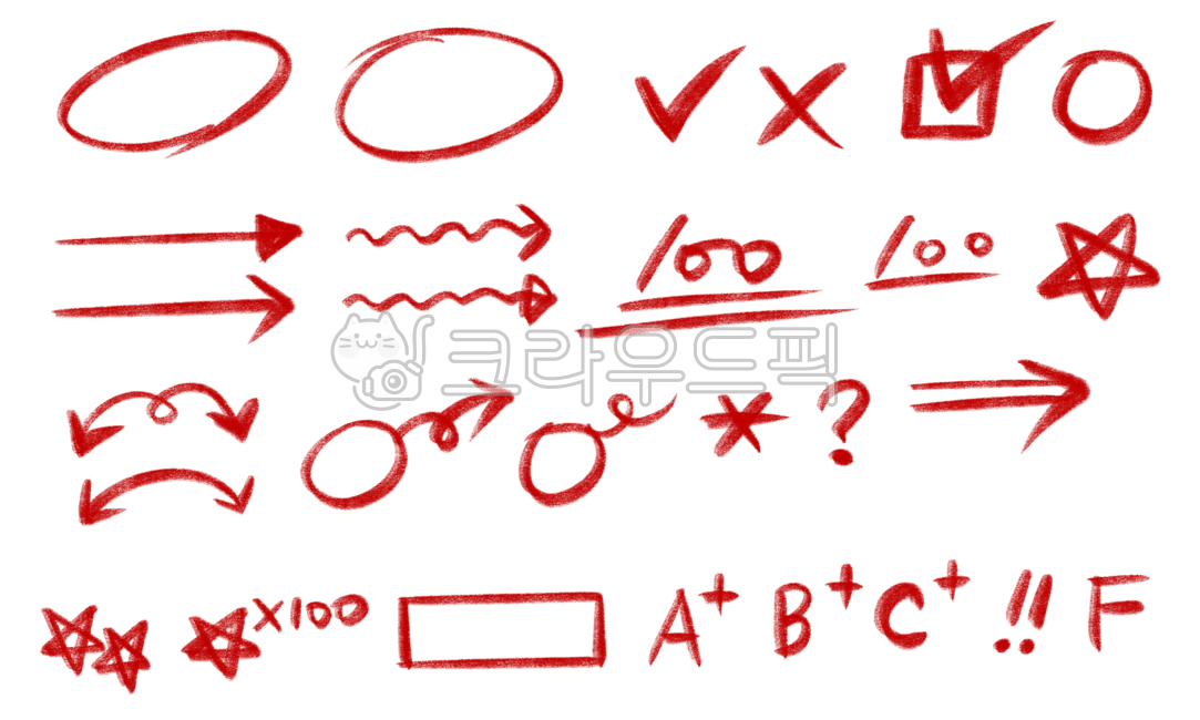 study,arrow,line,asterisk,Correction code,pig tail,score,colored pencil underline,Underline png,emphasis,color pencil,Underline illustration,question mark,grading,star,test,png,check,take notes,100,one hundred points,underscore,ppt,illustration,red pen,10