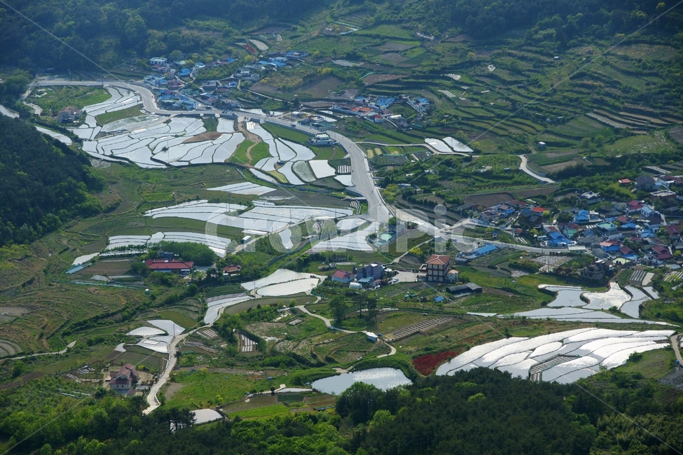 합천,다락논,농촌,풍경,농사,자연,풍경,nature,landscape,시골,마을,country,rural,town,경치,outdoors,옥외,scenery,aerial view,조감도