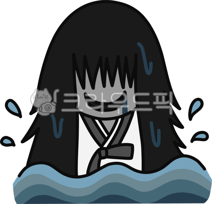 Ghost,water ghost,Korean ghost,water ghost character,virgin ghost,dead person,folk tale,Korean folk tale,monster