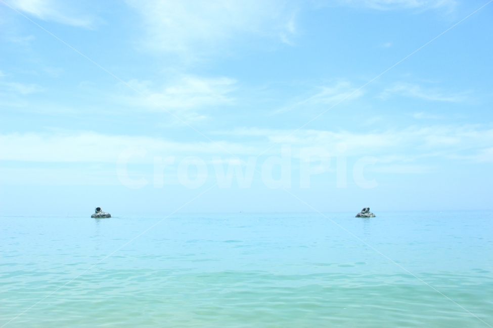강릉,바다,동해,섬,요트,배,해안,휴가,여름,sea,beach,자연,풍경,nature,landscape,outdoors,옥외,sky,하늘,horizon,수평선