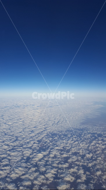 비행기,구름,신기함,권적운,상공,자연,풍경,nature,landscape,outdoors,옥외,sky,하늘,horizon,수평선