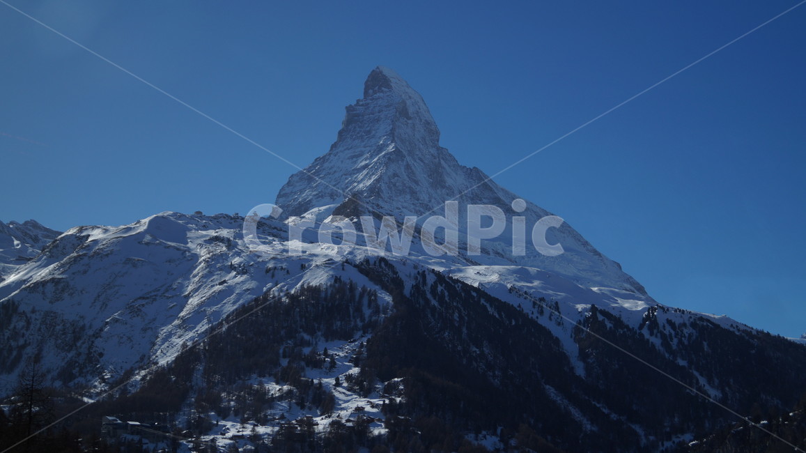 마터호른,눈,산,푸른하늘,설산,스위스,겨울,계절,winter,season,자연,풍경,nature,landscape,mountain,mountain range,산맥,outdoors,옥외,peak,피크