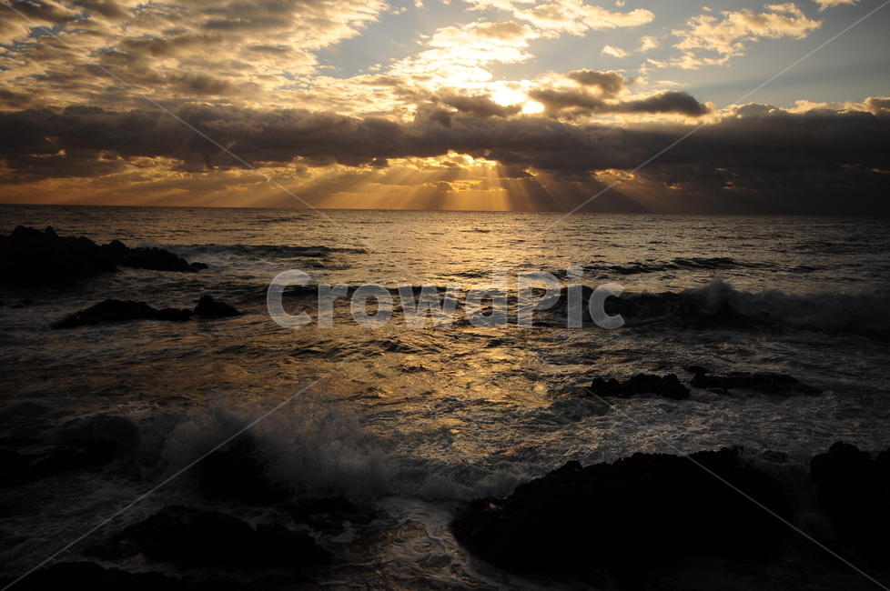 바다,파도,구름,일출,빛내림,수평선,자연,풍경,nature,landscape,ocean,대양,sea,outdoors,옥외,water,물,sunlight,햇빛