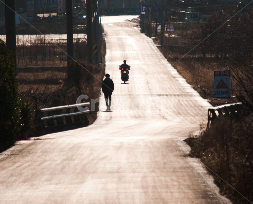 길,실루엣,도로,해질녘,road