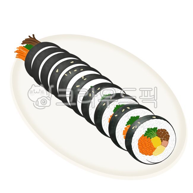 김밥,김,밥,떡볶이,김밥그림,분식,식사,음식,음식그림,한국음식,한식,meal,food,kfood,koreanfood,일러스트
